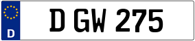 Trailer License Plate